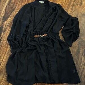 Chic Black Long Sleeve Dress